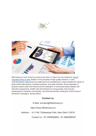 Impact evaluation firms in india