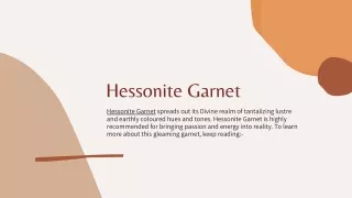 Only Natural Hessonite Garnet | Drishti Gems