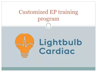customized ep training program