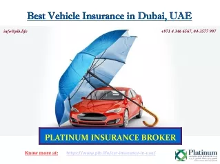 Best Vehicle Insurance in Dubai UAE
