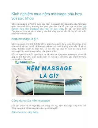 kinh nghi m mua n m massage ph h p v i s c kh e