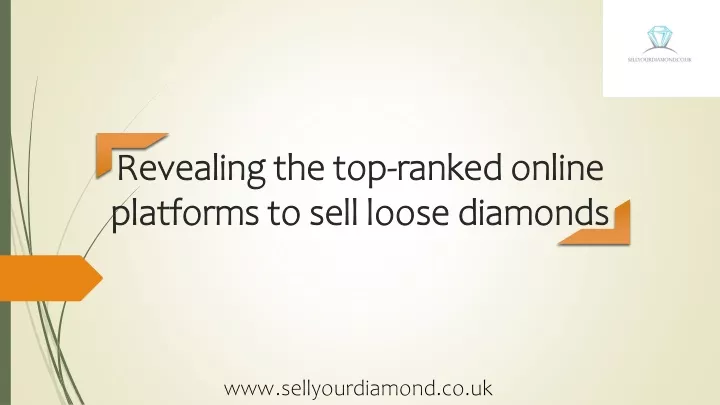 revealing the top ranked online platforms to sell loose diamonds