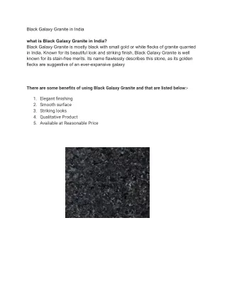 Black Galaxy Granite in India (1)