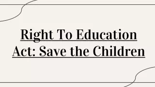 Right To Education Act_ Save the Children