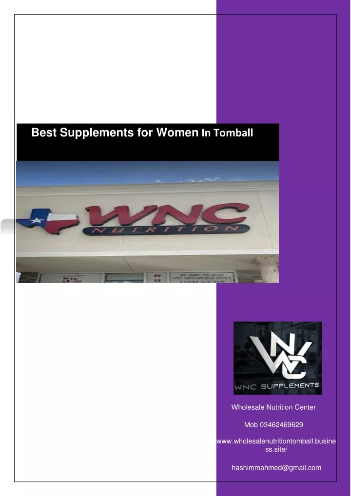 best supplements for women in tomball