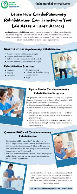 Learn How CardioPulmonary Rehabilitation Can Transform Your Life After a Heart Attack!