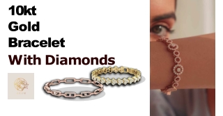 Find the perfect womens 10kt gold bracelet with diamonds at Geum Jewels