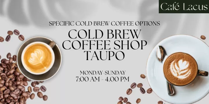 specific cold brew coffee options