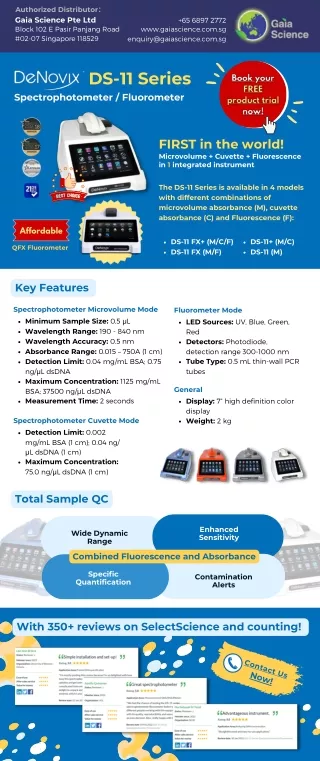 authorized distributor gaia science pte ltd