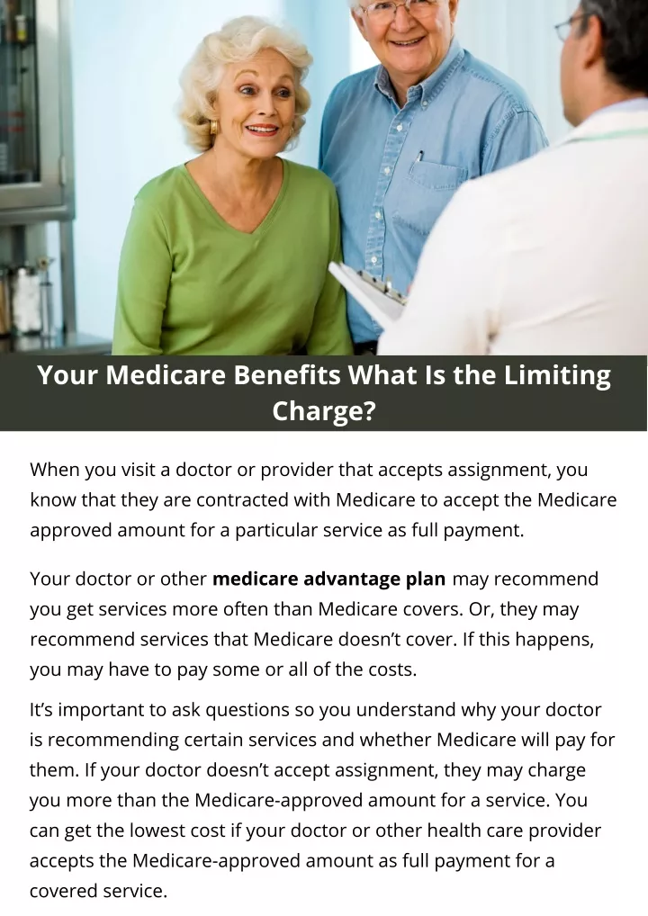 PPT - Your Medicare Benefits What Is the Limiting Charge PowerPoint ...