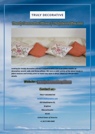 looking for trendy decorative pillows