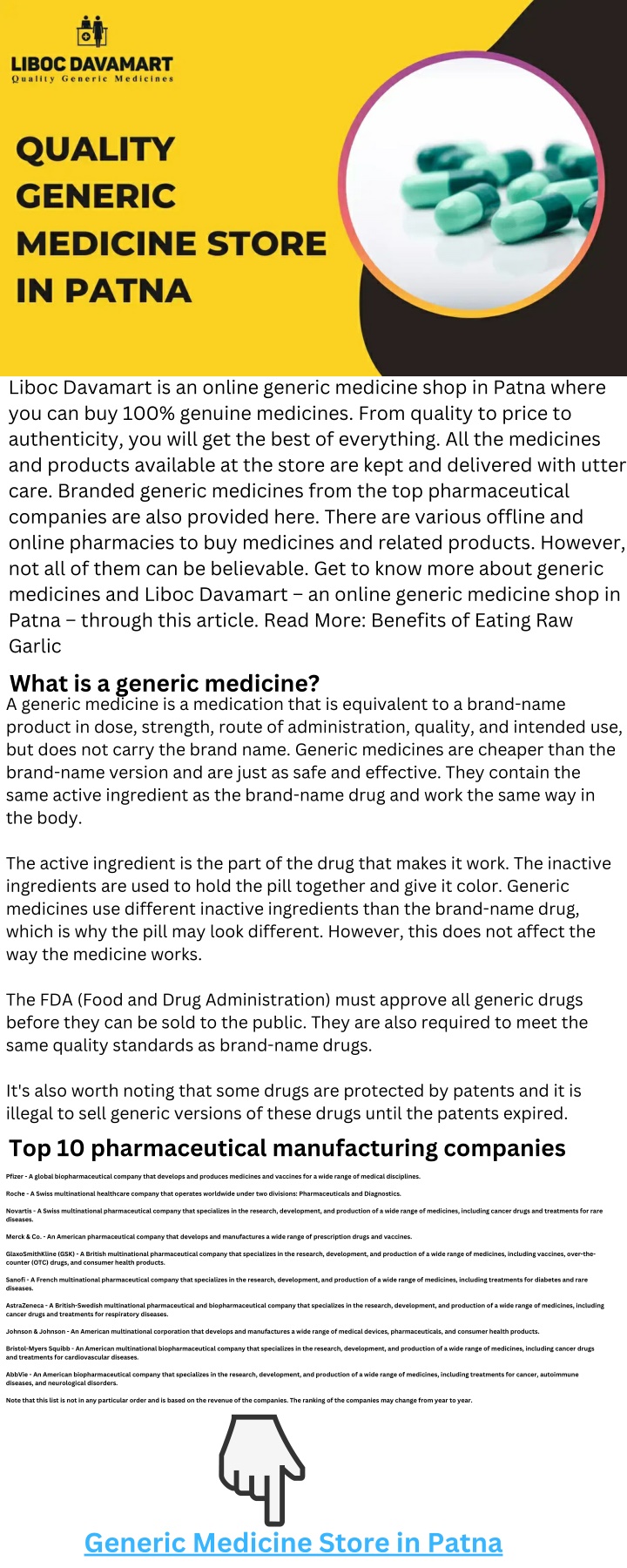 liboc davamart is an online generic medicine shop