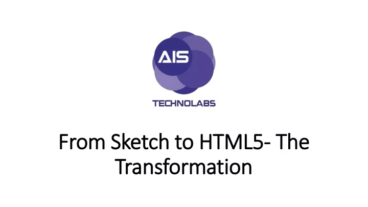 from sketch to html5 the transformation