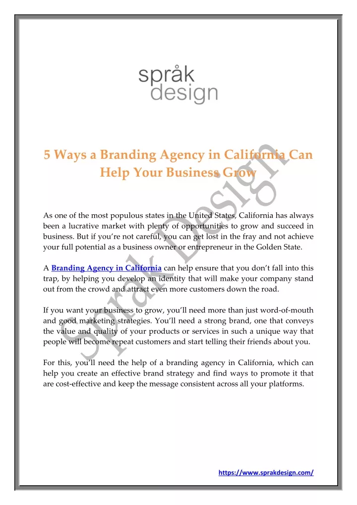 5 ways a branding agency in california can help