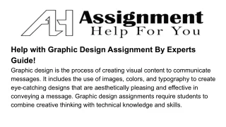 help with graphic design assignment by experts