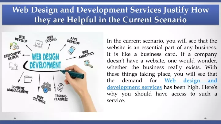 web design and development services justify