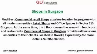 Shops in Gurgaon
