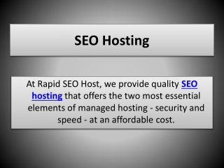SEO Hosting