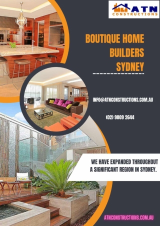 Boutique Home Builders Sydney
