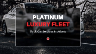 Try The Leading Black Car Services in Atlanta