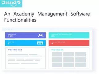 An Academy Management Software Functionalities