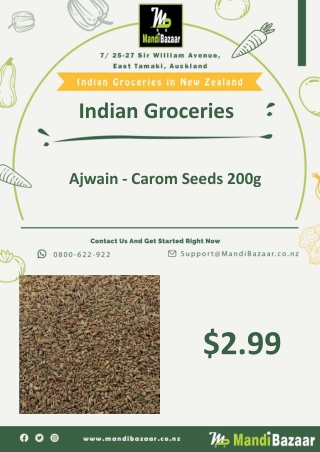Ajwain - Carom Seeds 200g - Mandi Bazaar