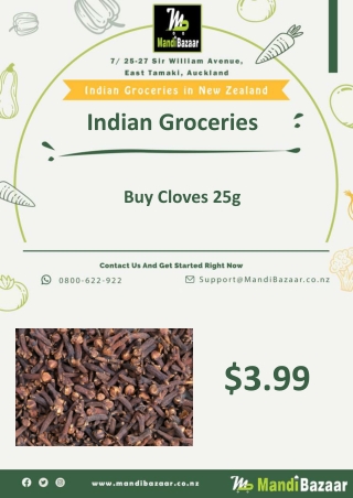 Buy Cloves 25g - Mandi Bazaar