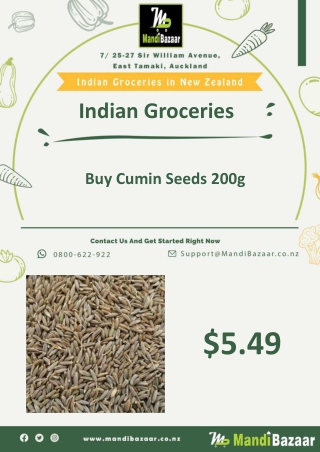 Buy Cumin Seeds 200g - Mandi Bazaar