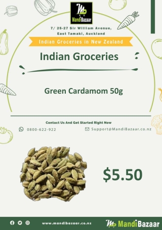 Green Cardamom 50g - Mandi Bazaar