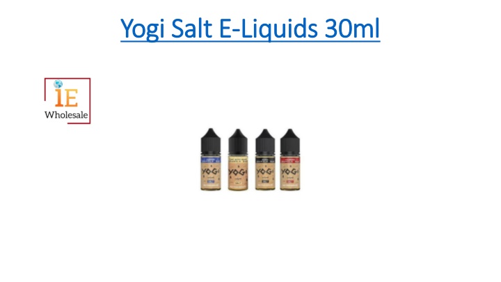 yogi salt e liquids 30ml