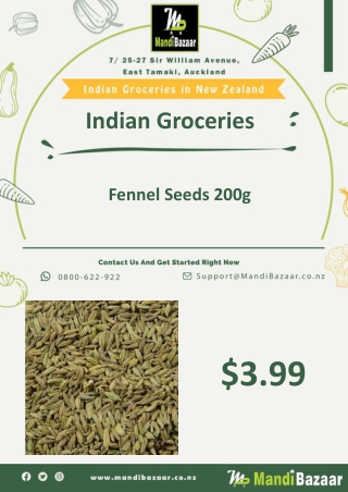 Fennel Seeds 200g - Mandi Bazaar