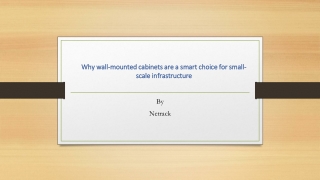 why wall mounted cabinets are a smart choice for small scale infrastructure