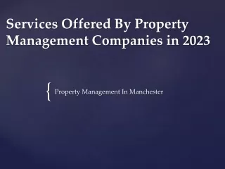 9 Services Offered by Property Management Companies in 2023