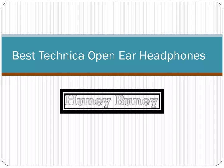 best technica open ear headphones