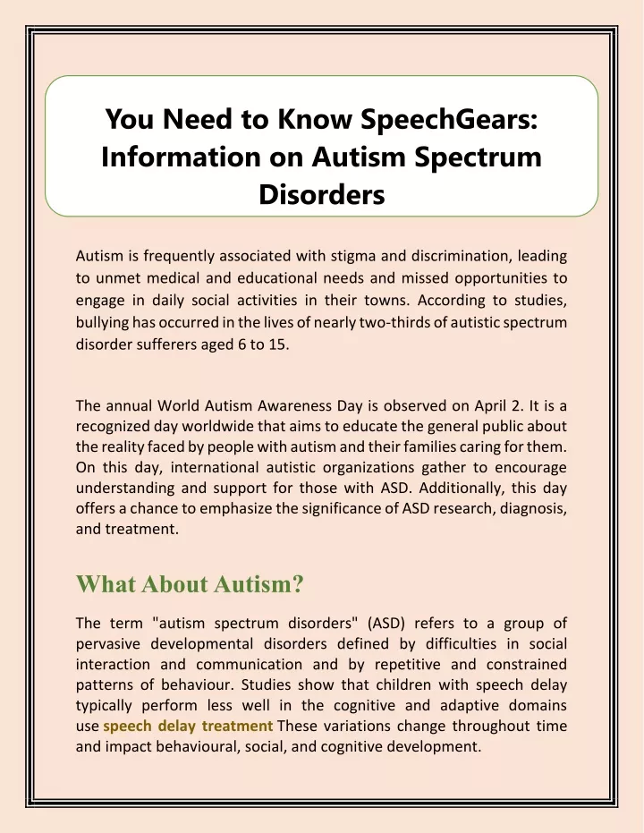 you need to know speechgears information