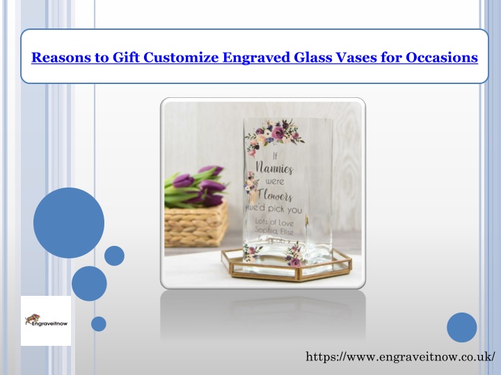 reasons to gift customize engraved glass vases