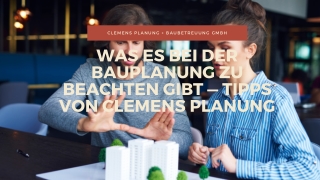 Auswahl eines Bauplans: Die Tipps von Clemens Planung