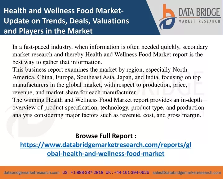 health and wellness food market update on trends