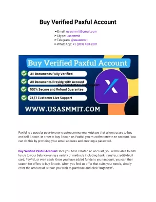 Buy Verified Paxful Account