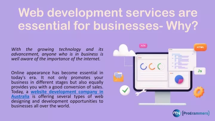 web development services are essential for businesses why