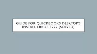 guide for quickbooks desktop s install error 1722 solved