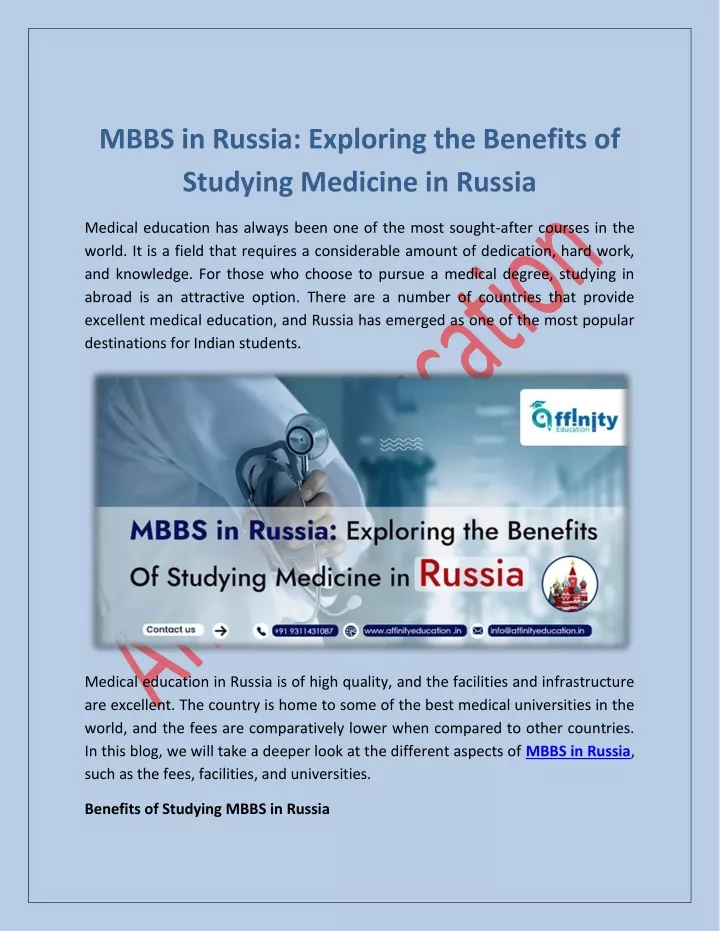 mbbs in russia exploring the benefits of studying