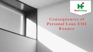 Consequences of personal loan EMI bounce