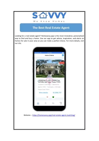 The Best Real Estate Agent