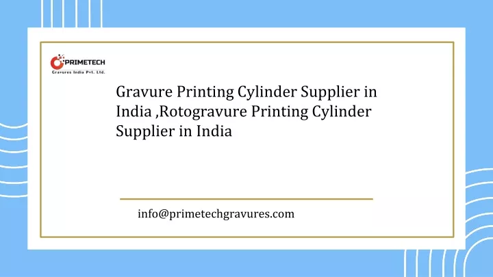 gravure printing cylinder supplier in india