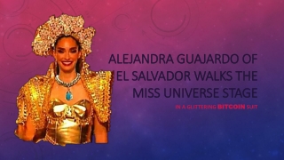 Alejandra Guajardo of El Salvador Walks the Miss Universe Stage In a Glittering