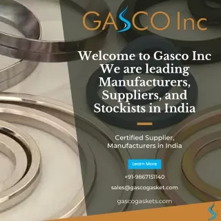 Gasket Manufacturer | Seal Rings | O Rings |  - Gasco INC.