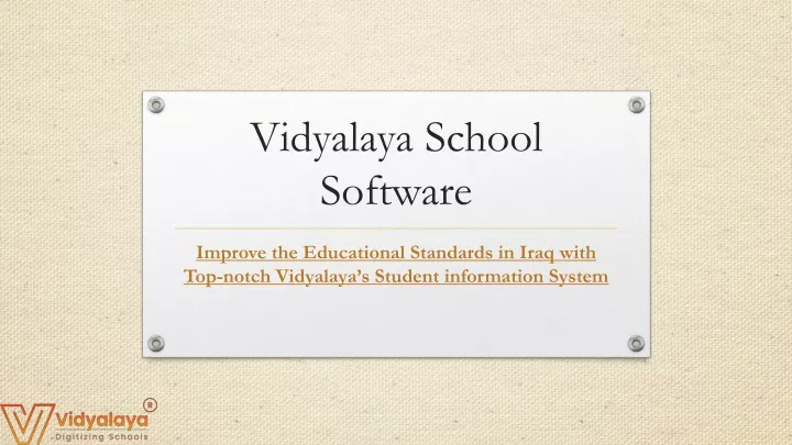 vidyalaya school software