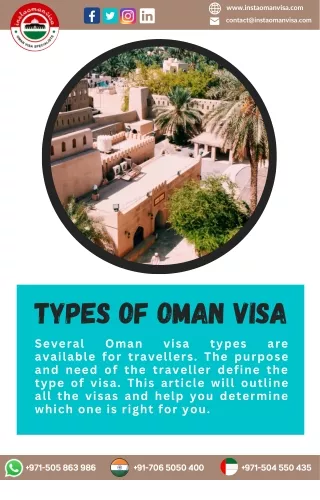 Types of Oman Visa - Instaomanvisa
