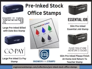 engineersealstamps com collections pre inked
